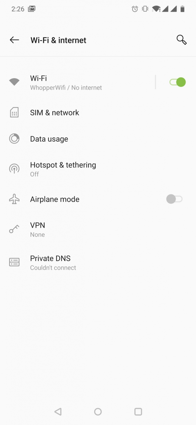Android 11 DNS