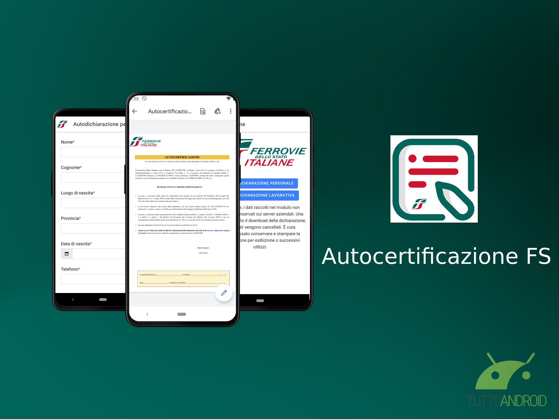 Autocertificazione FS
