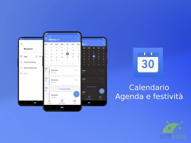Calendario Agenda e festività