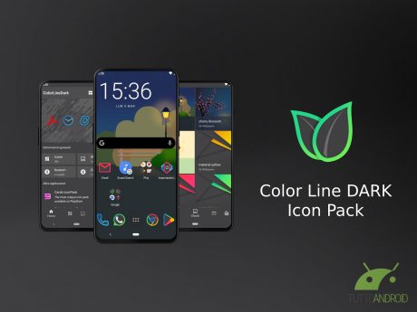 Color Line DARK icon pack