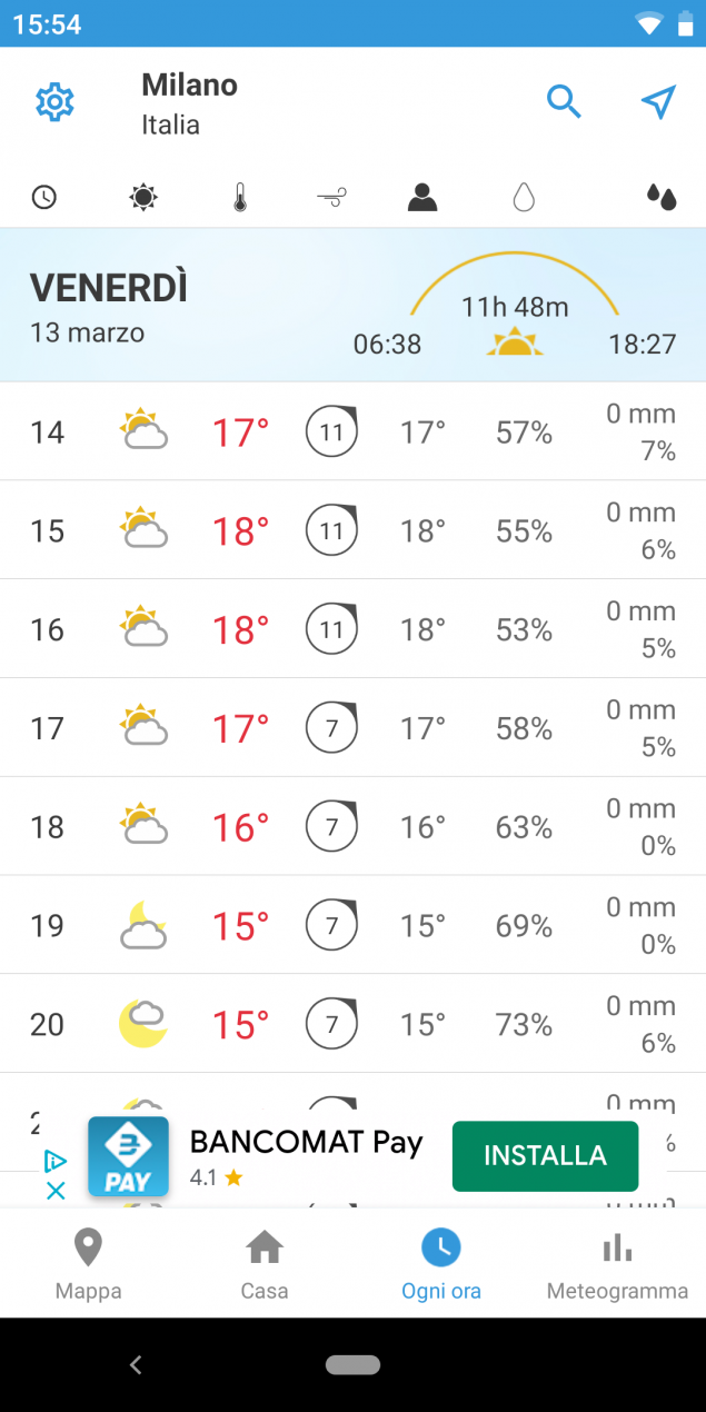 Foreca Weather fornisce le previsioni del tempo con un nuovo look