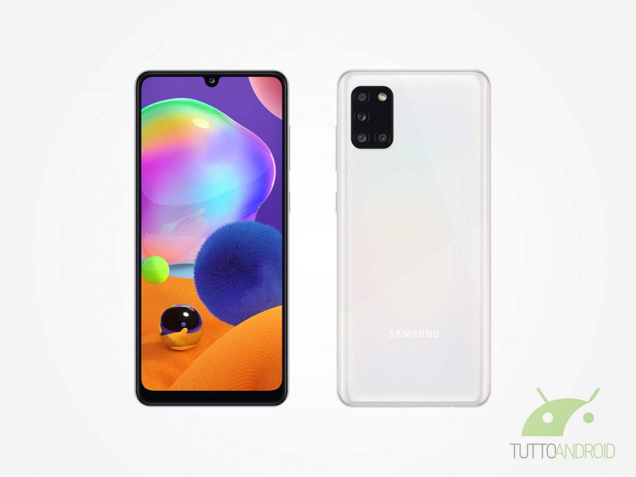 Samsung Galaxy A31 è ufficiale con quattro fotocamere e un'ottima batteria