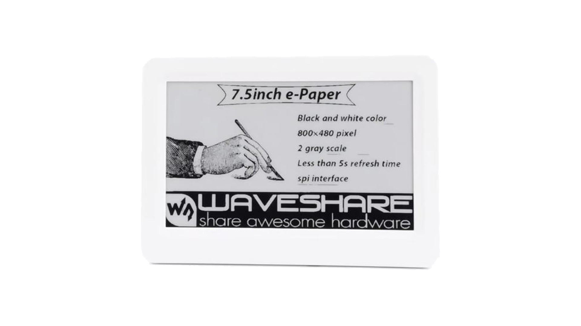 display e-ink nfc alimentato