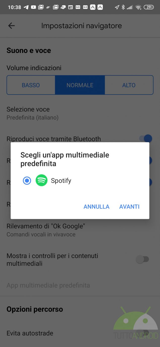 google maps spotify attivare