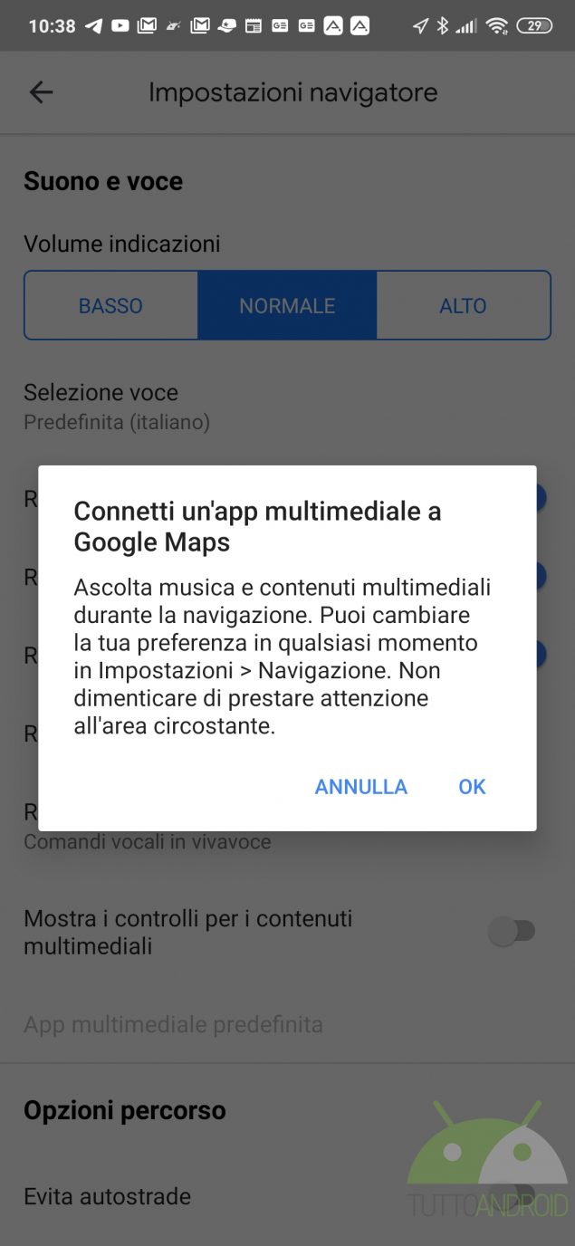 google maps spotify attivare