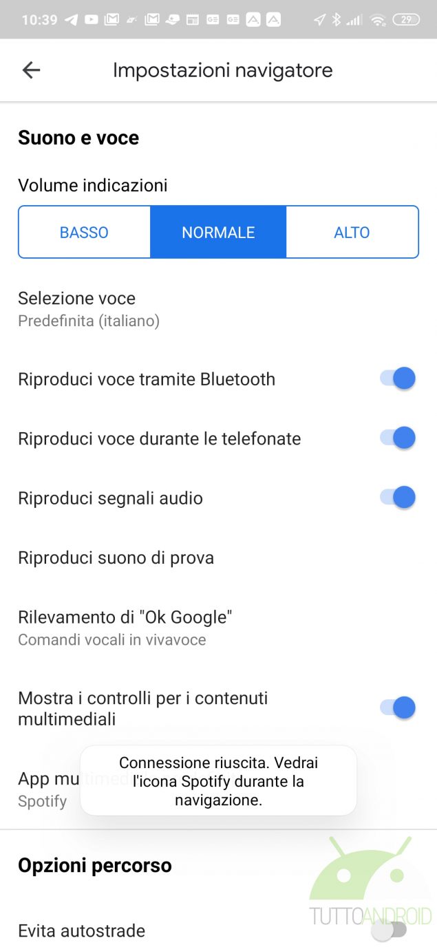 google maps spotify attivare