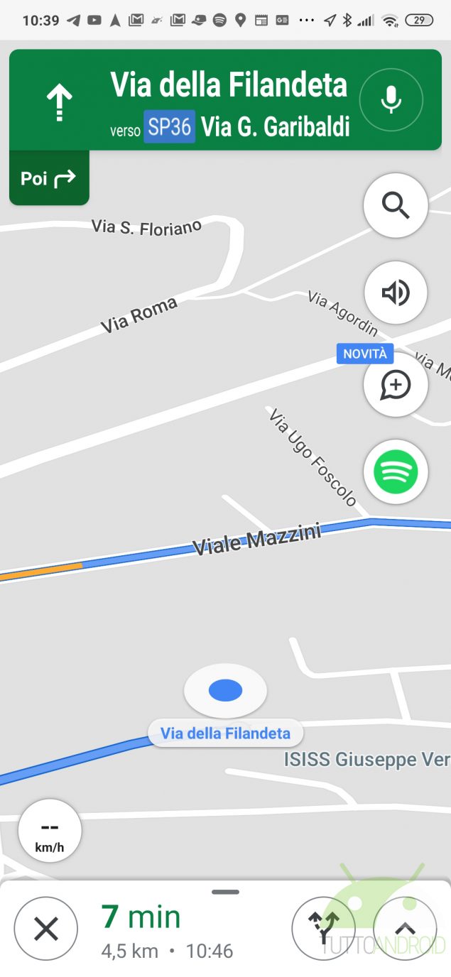 google maps spotify attivare