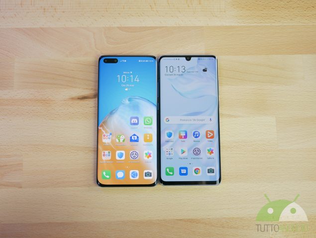 Huawei P40 Pro e Huawei P30 Pro