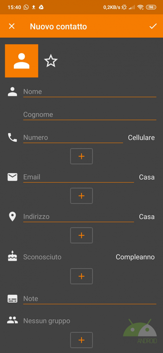 semplice contatti