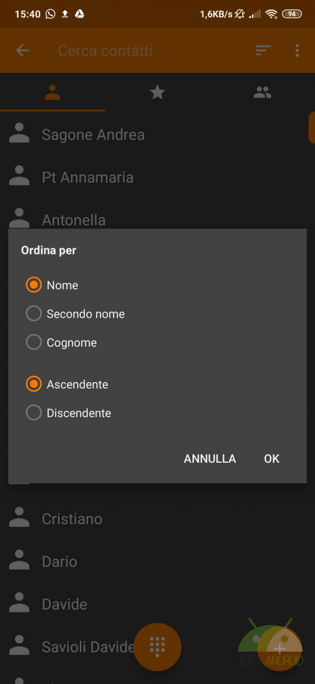 semplice contatti