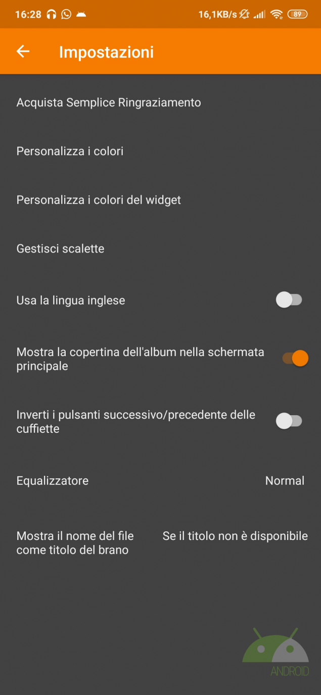 semplice riproduttore musicale
