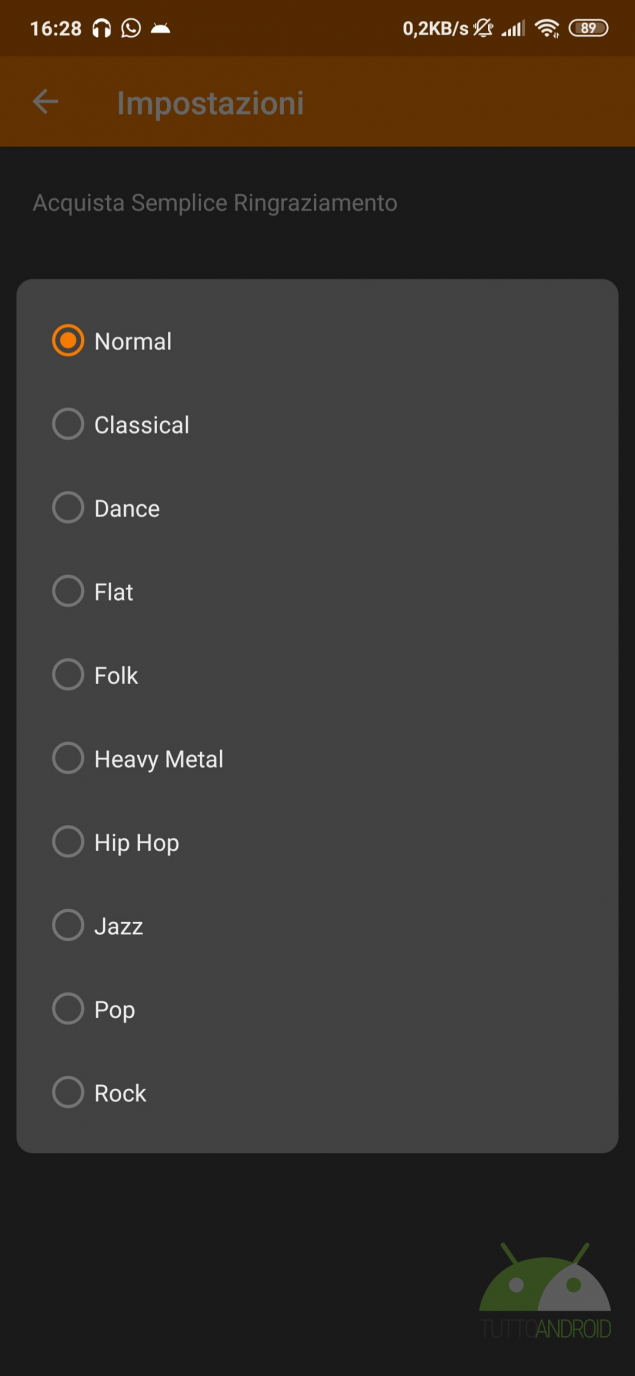 semplice riproduttore musicale
