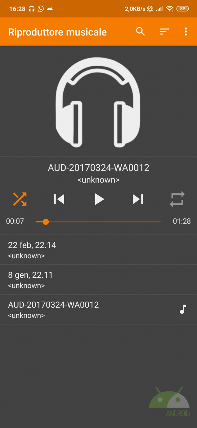 semplice riproduttore musicale