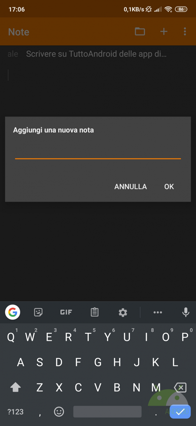 semplice note