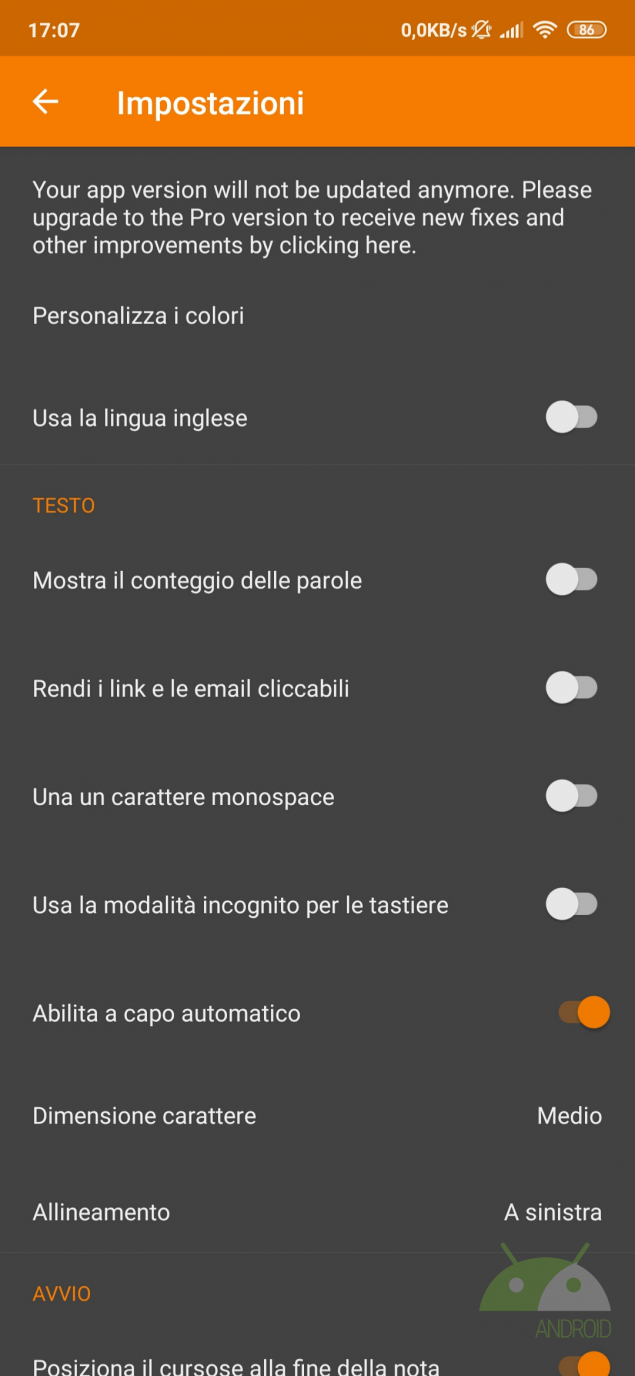 semplice note