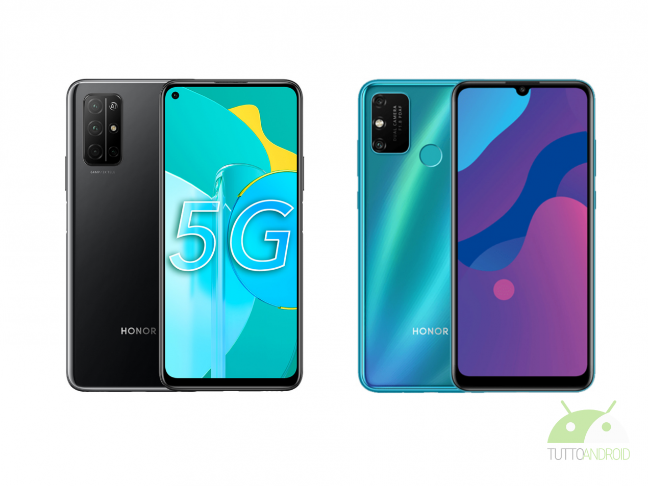 HONOR 30S ufficiale col 5G, quattro fotocamere e una spalla economica: HONOR 9A
