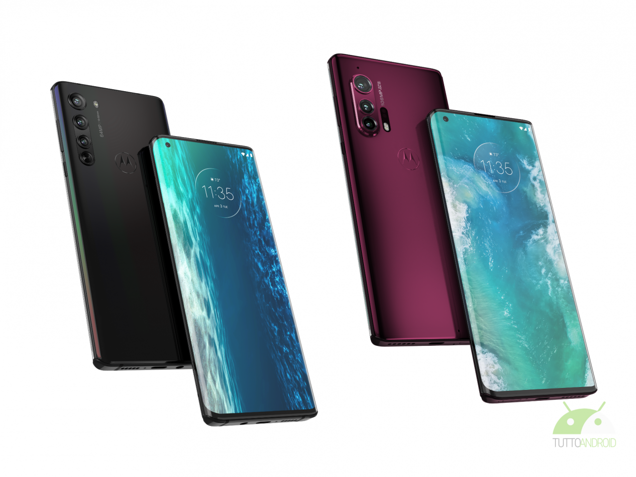 Motorola Edge e Edge+ sono ufficiali con schermi OLED curvi e fotocamere super