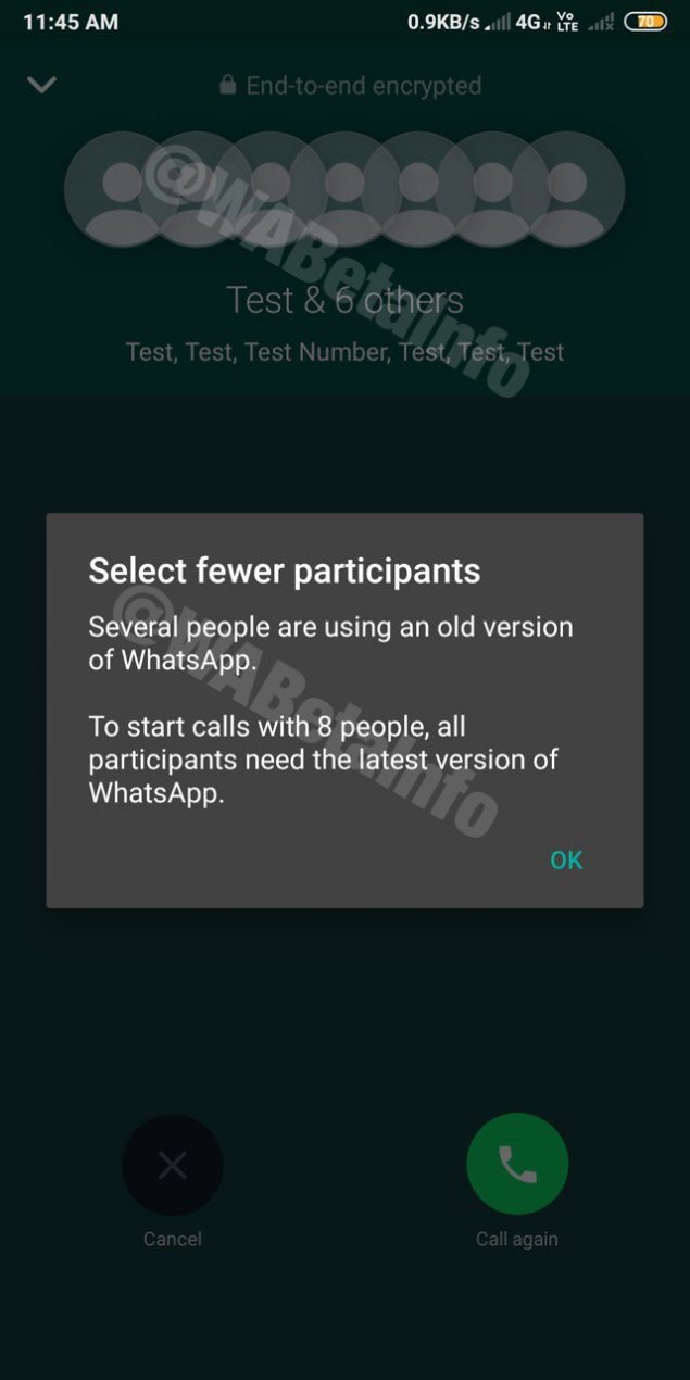whatsapp beta 2.20.133 chiamate di gruppo novità