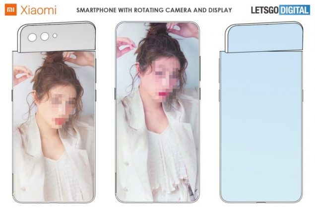 xiaomi samsung smartphone tablet fotocamera ruotante stand brevetto