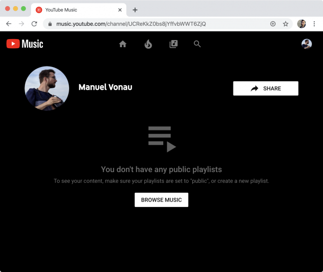 youtube shorts music profilo condivisibile rollout