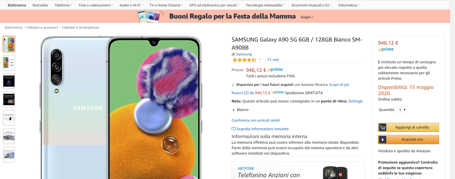 samsung galaxy a90 amazon