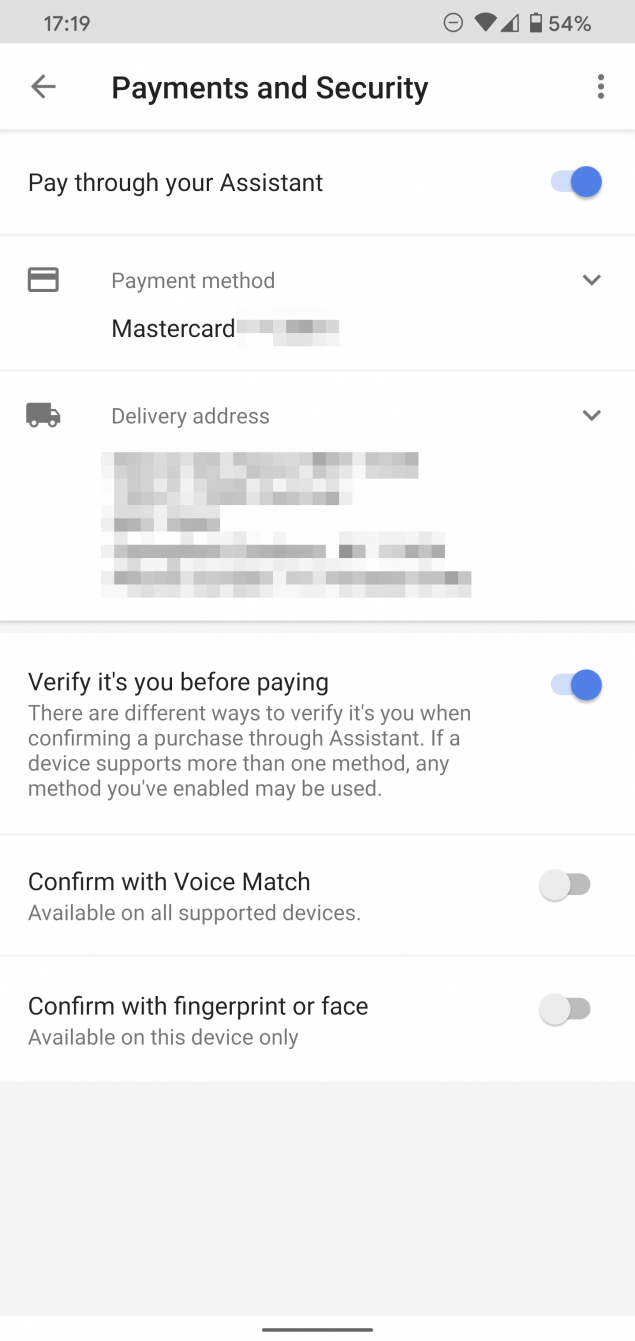 Google Assistant Voice Match