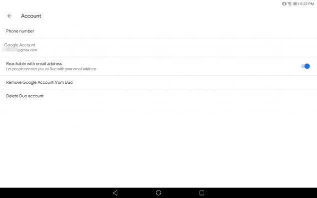 Google Duo tablet
