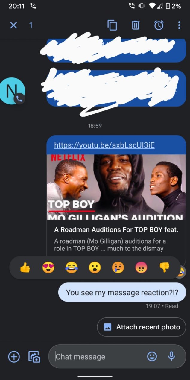google messaggi 6.1 beta google fit web rcs reazioni emoji