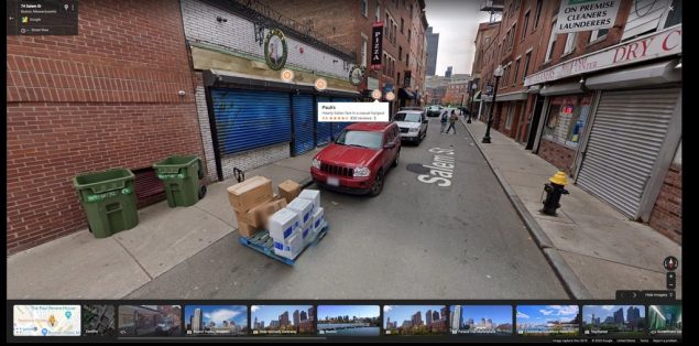 google street view ar segnaposto