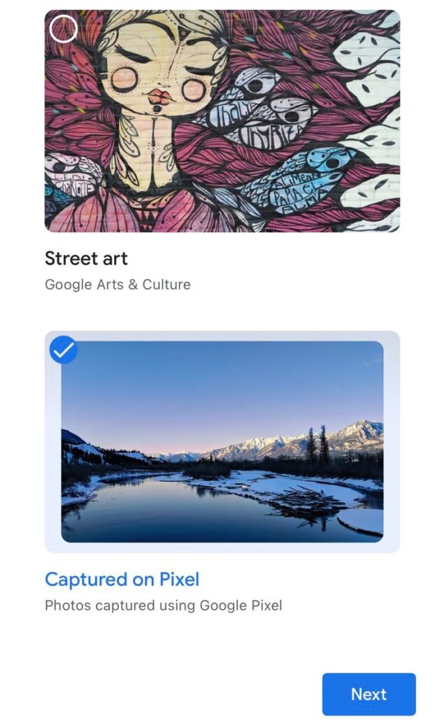google captured on pixel android tv smart display