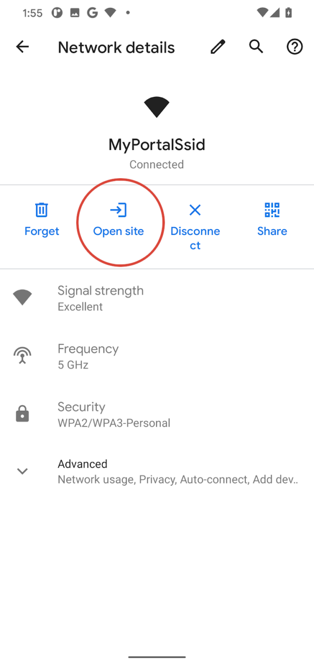 Android 11 venue published information