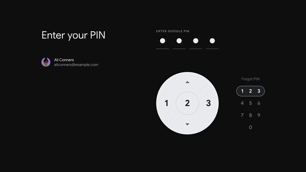 PIN Android TV