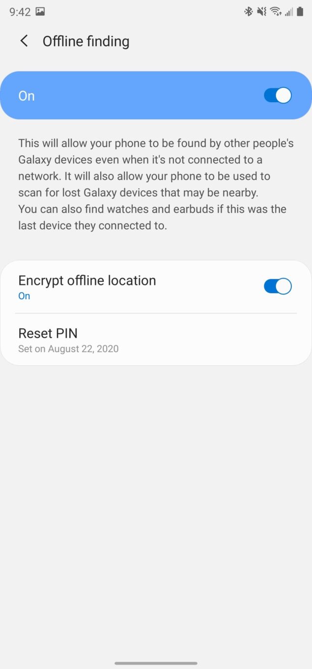 Samsung Trova dispositivo personale