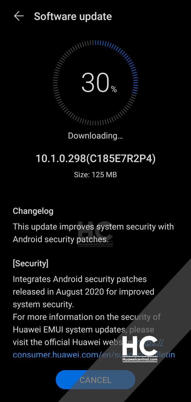 huawei mate 20 patch agosto