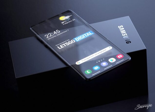 Samsung brevetto display trasparente