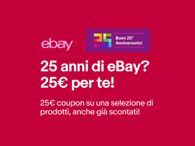 eBay offerte coupon 25