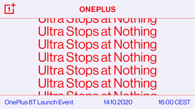 oneplus 8t 14 ottobre data presentazione
