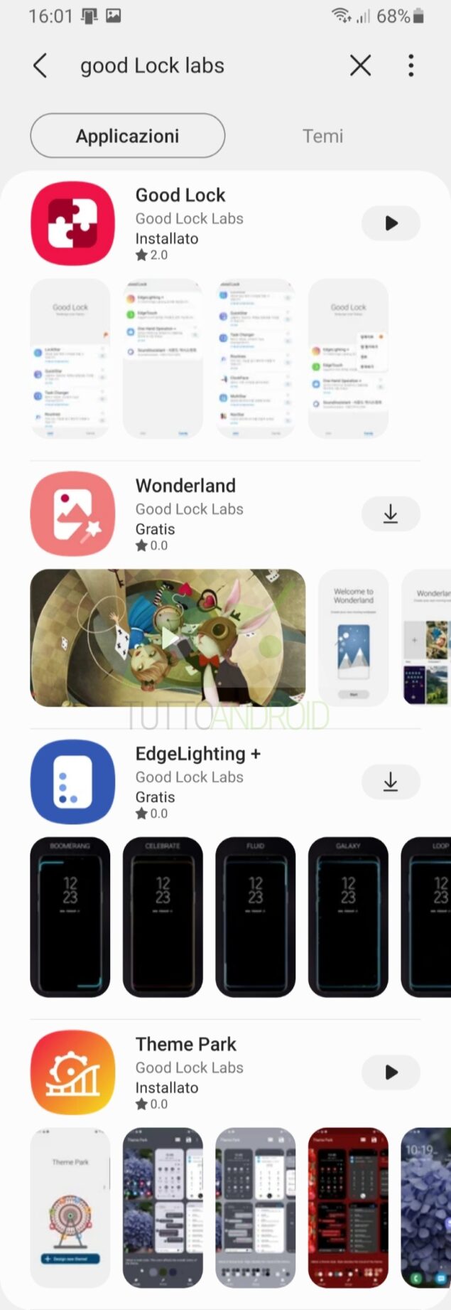 Samsung Good Lock sul Galaxy Store