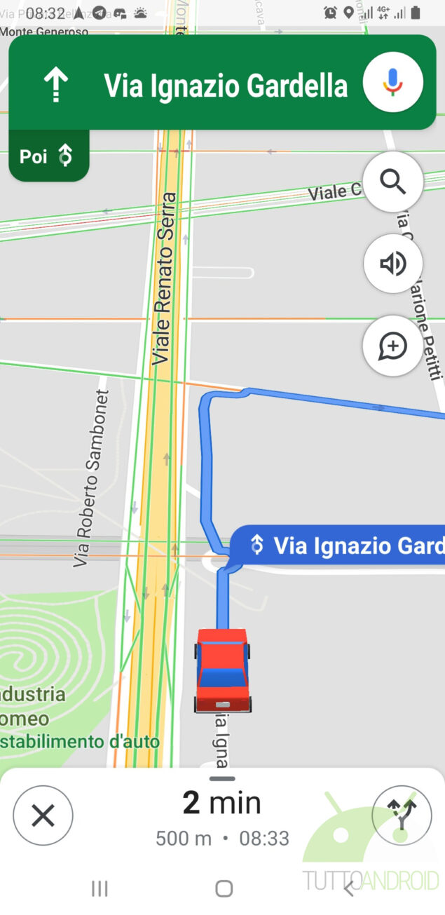 google maps icona veicolo android