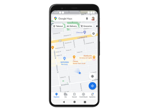 google maps live view informazioni commerciali novità