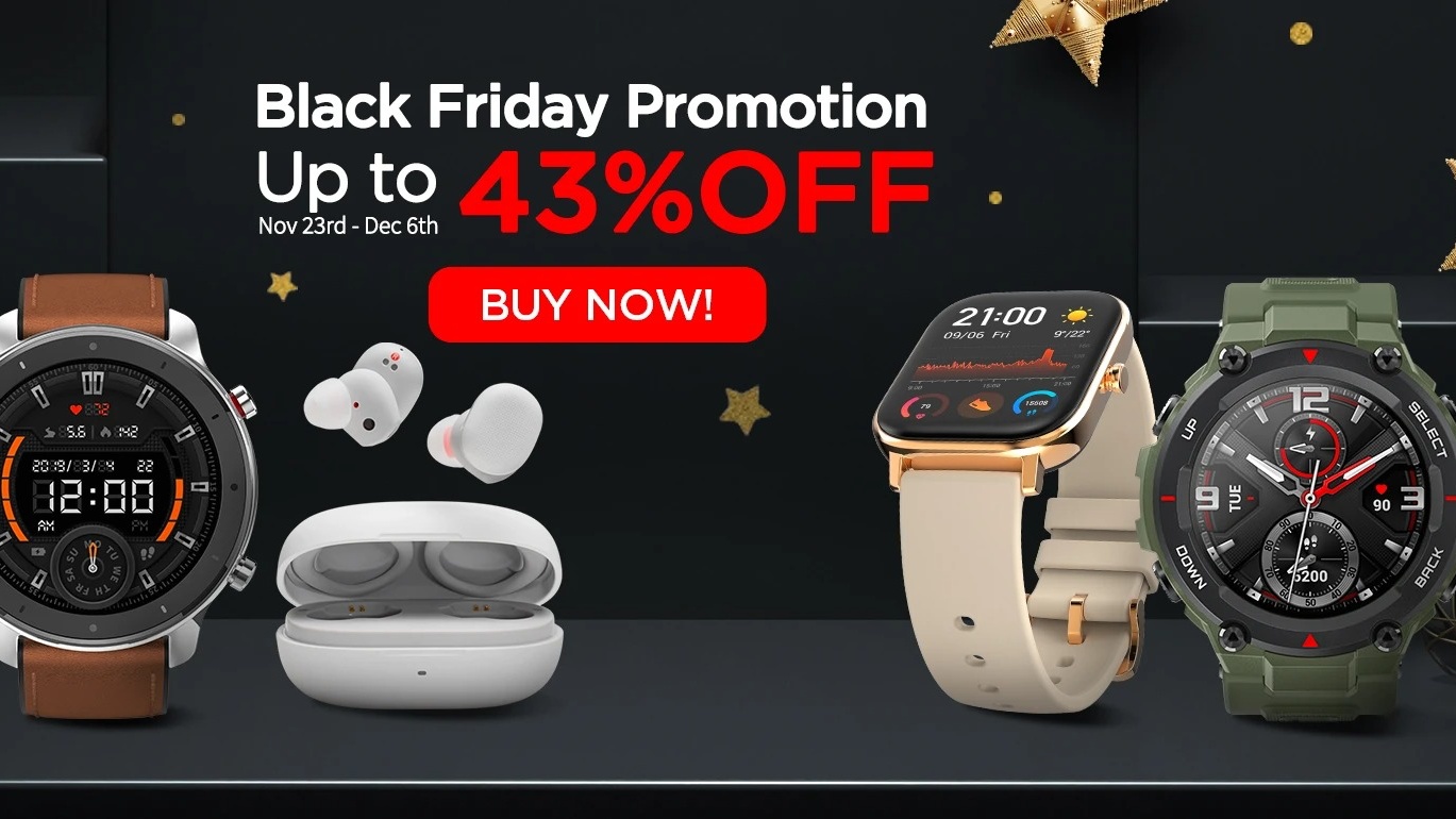 Amazfit annuncia sconti fino al 43% per il Black Friday Amazfit annuncia sconti fino al 43% per il Black Friday