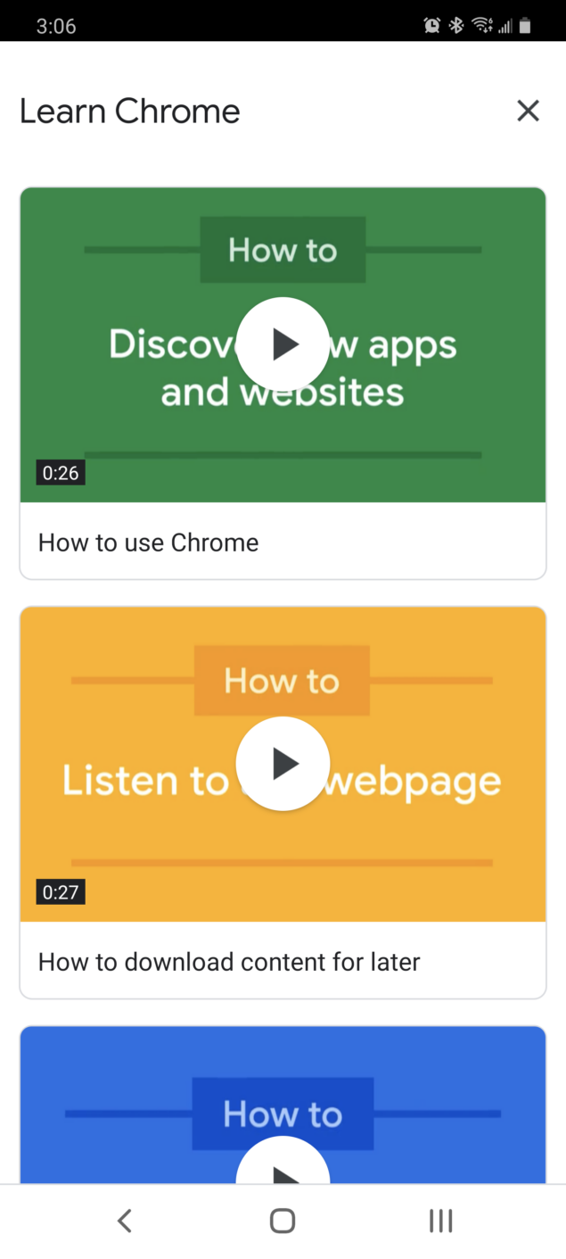 Google Chrome tutorial