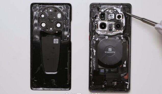 huawei mate 40 rs teardown chip memoria proprietario