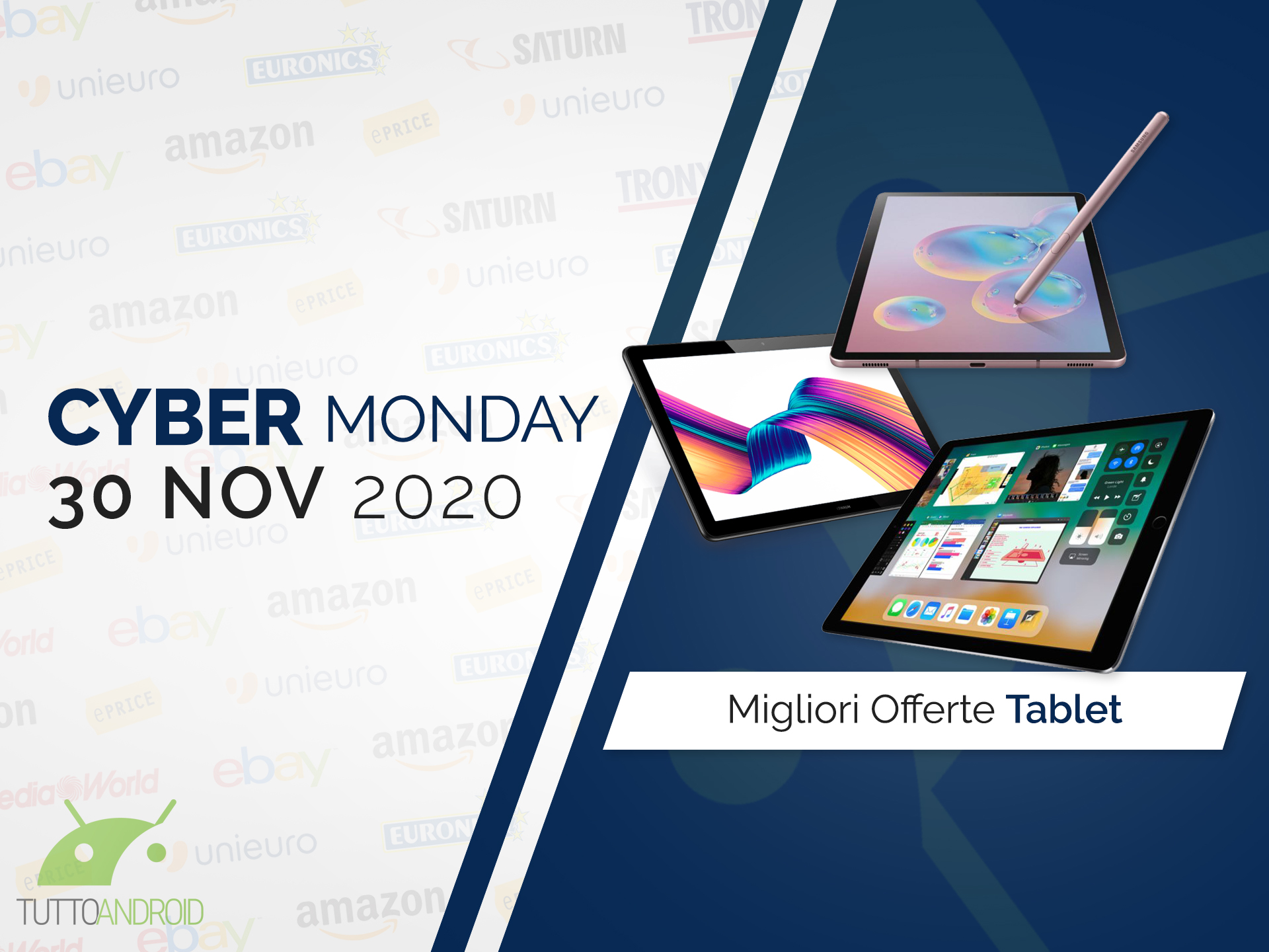 Tablet Cyber Monday le migliori offerte in tempo reale