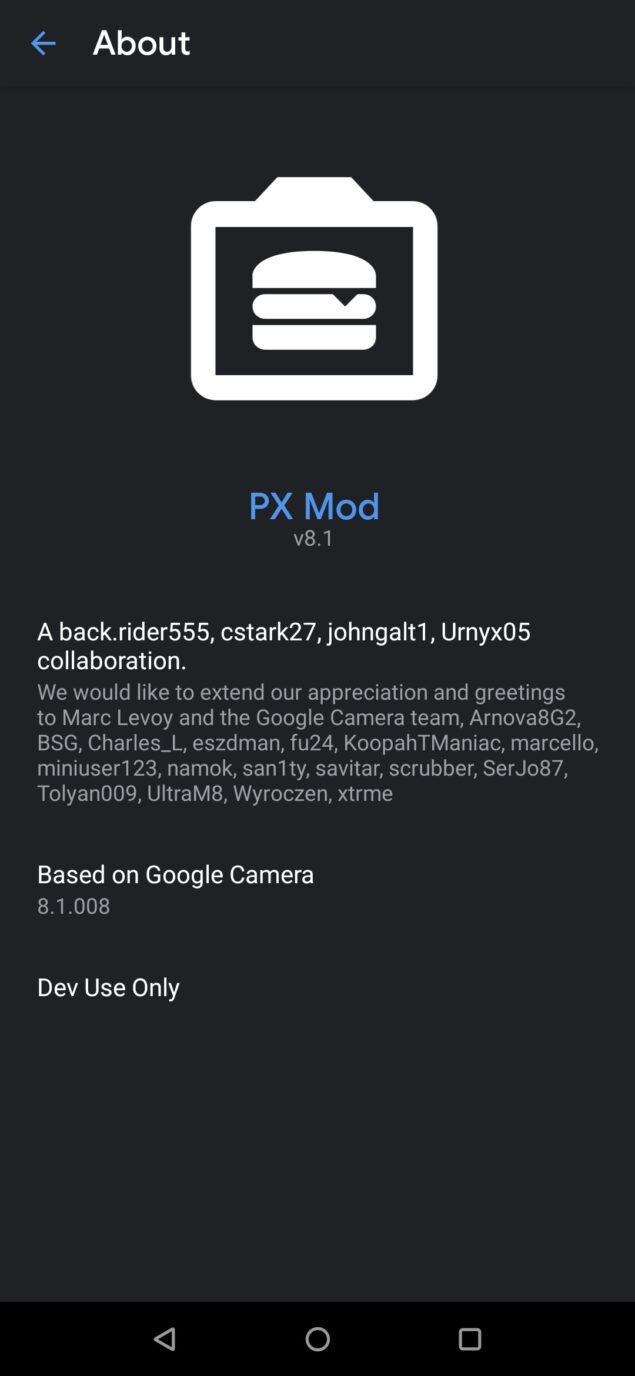 google fotocamera 8.1 pixel 5 porting