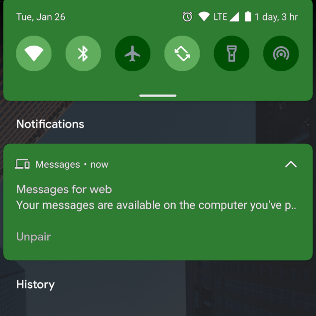Android 12 mockup