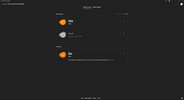 Chrome Remote Desktop