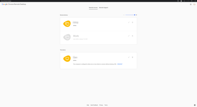 Chrome Remote Desktop