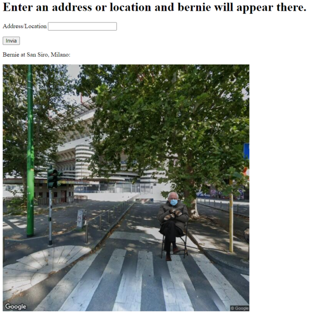 Google Maps Sanders