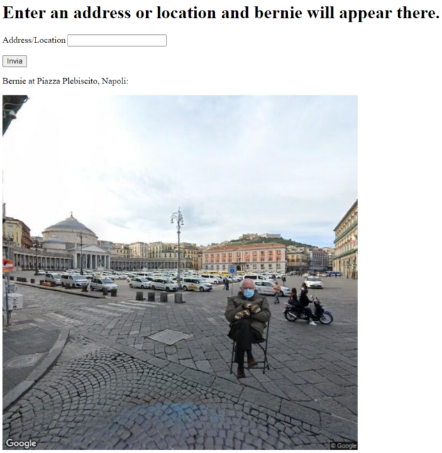 Google Maps Sanders